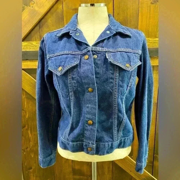 LEVI’s For Gals Vintage Big E White Tag Denim Jacket Excellent Conditio… - Picture 1 of 8